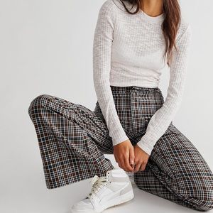 Jules Plaid Pant Free People *DISCONTINUED COLORWAY*
